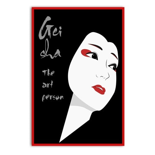 Japanese Geisha Canvas Art Print And Poster,
