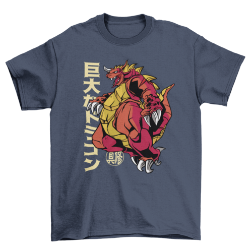 Dragon japanese monster anime t-shirt