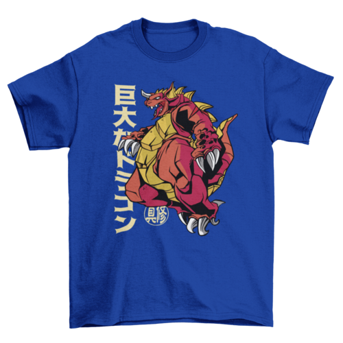 Dragon japanese monster anime t-shirt