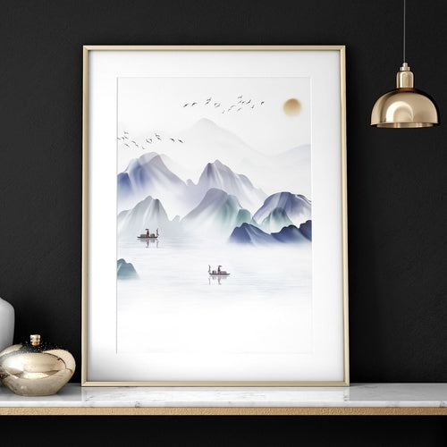 Wall art for offices | set of 3 japanese wall art